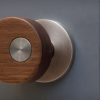 Walnut Pivot Wooden Door Knobs
